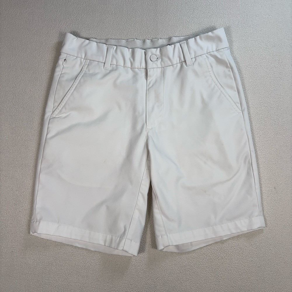 Good Good‎ 8" Pure Sport Shorts Men's 28 White Logo Golf Performance *Stains*